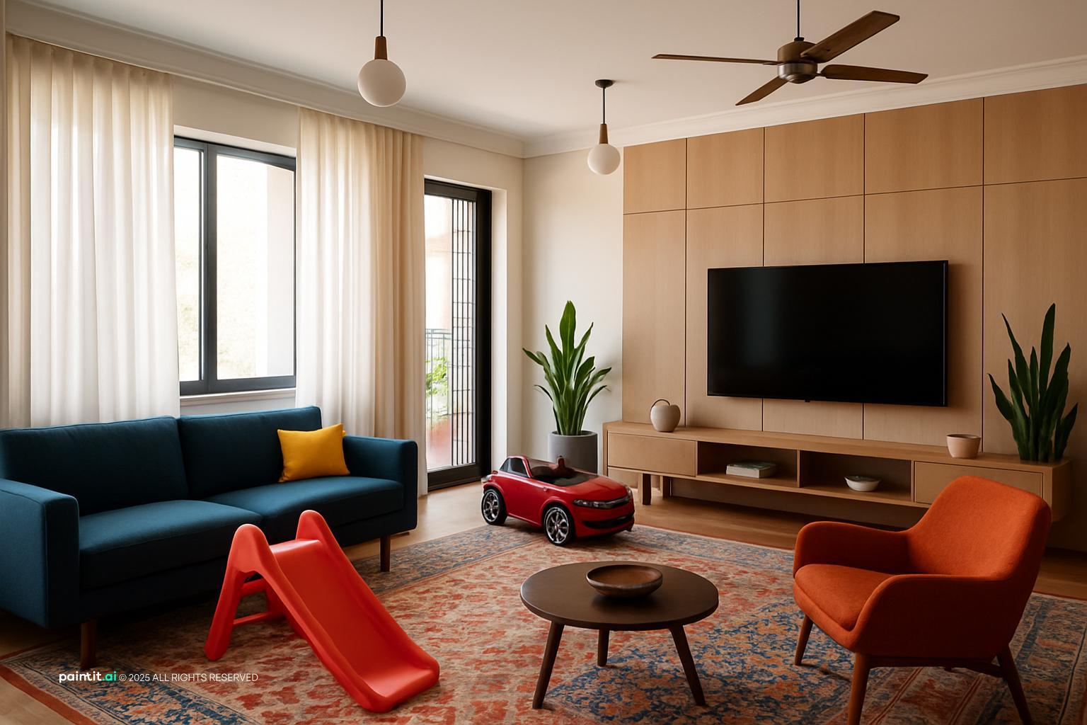 1960s Living Room: Mid-Century Modern Decor | Paintit.ai - 13