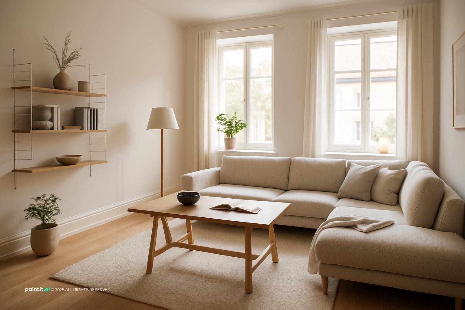 Rustic Scandinavian Living Room - Design Concepts | Paintit.ai - 26