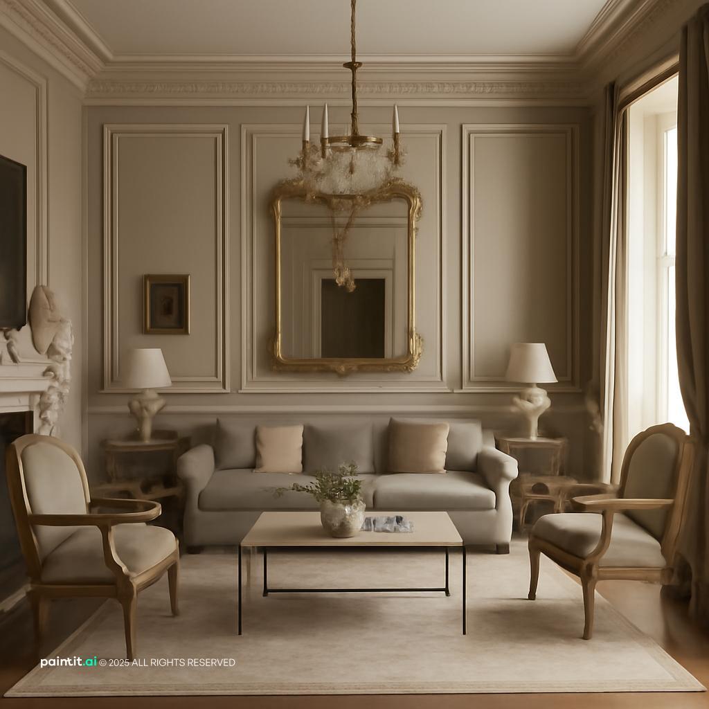 Luxury Neoclassical Living Room - Design Inspiration | Paintit.ai - 37