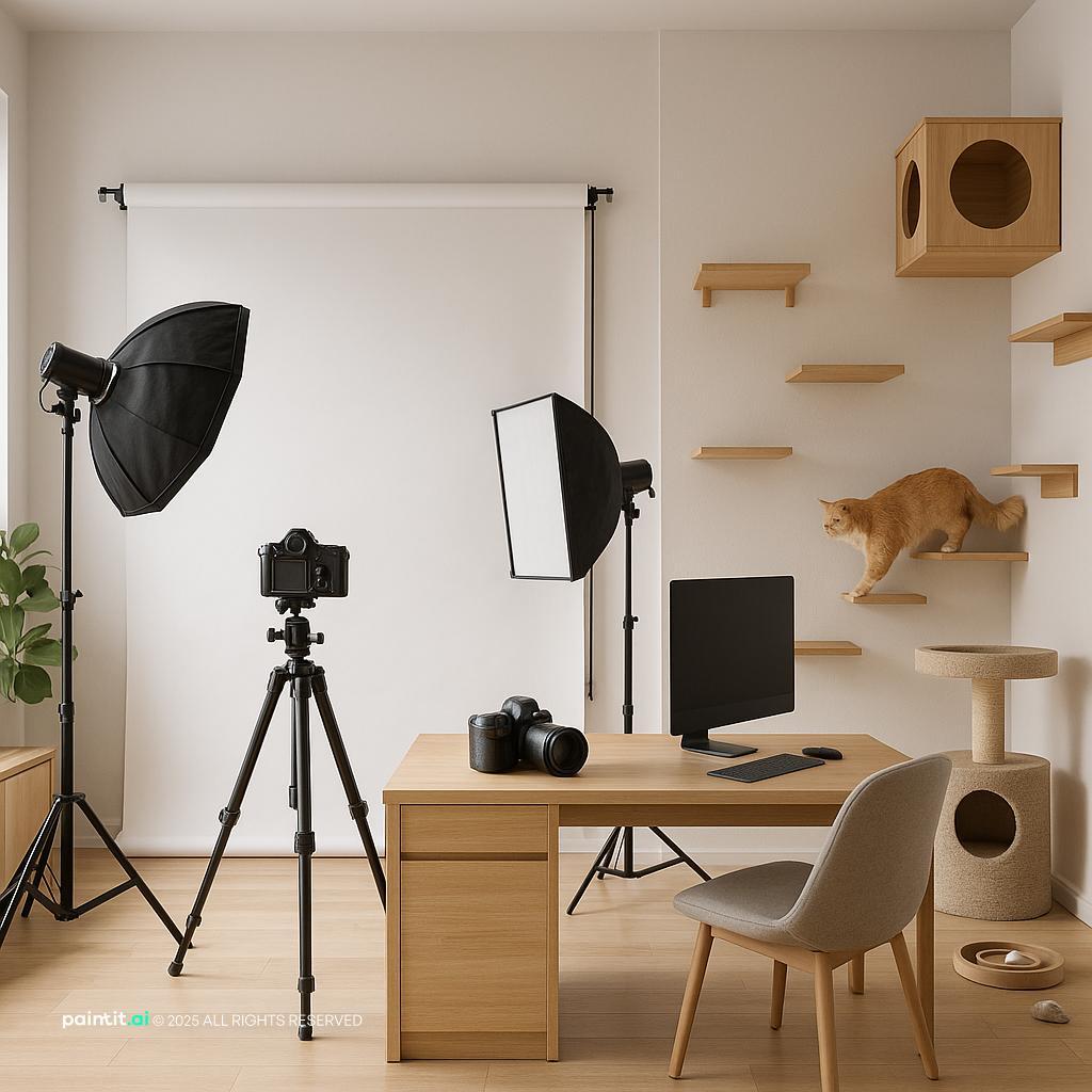Pet Shop with personalized moodboard and statement wall art