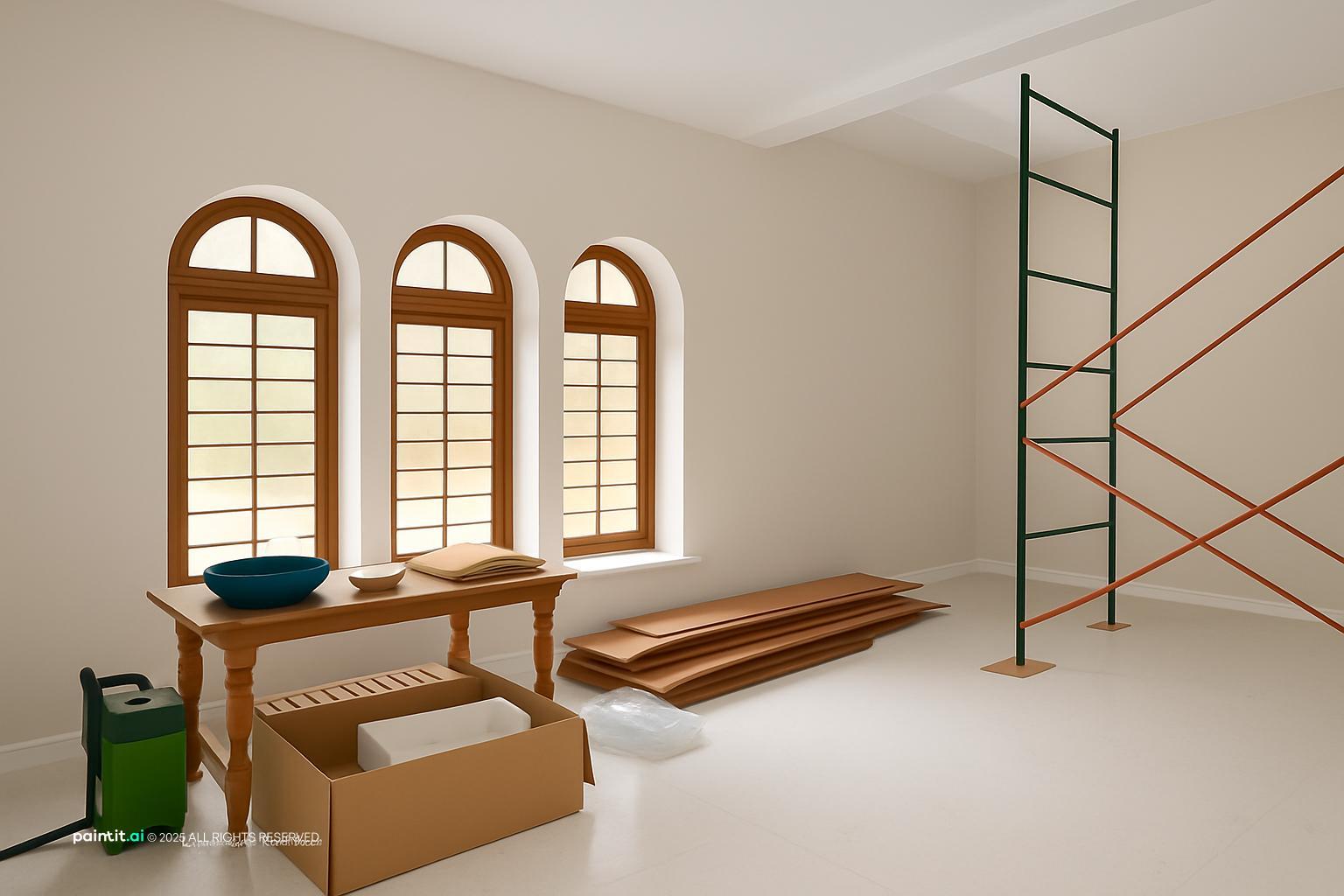 White Floors Living Room - Elegant Interior Design | Paintit.ai - 5