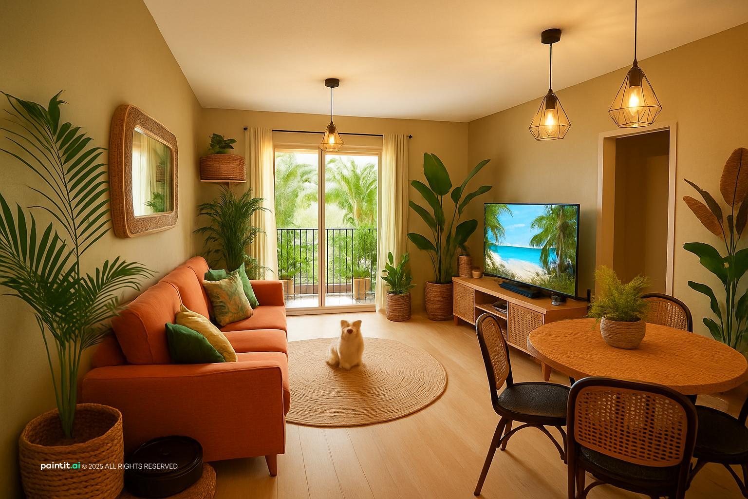 Biophilic Living Room: Nature-Inspired Design | Paintit.ai - 33