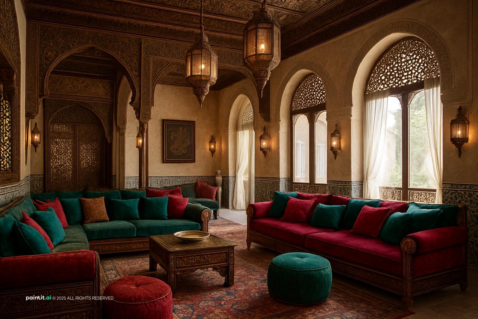 Moroccan Living Room: Exotic Interior Design | Paintit.ai - 3