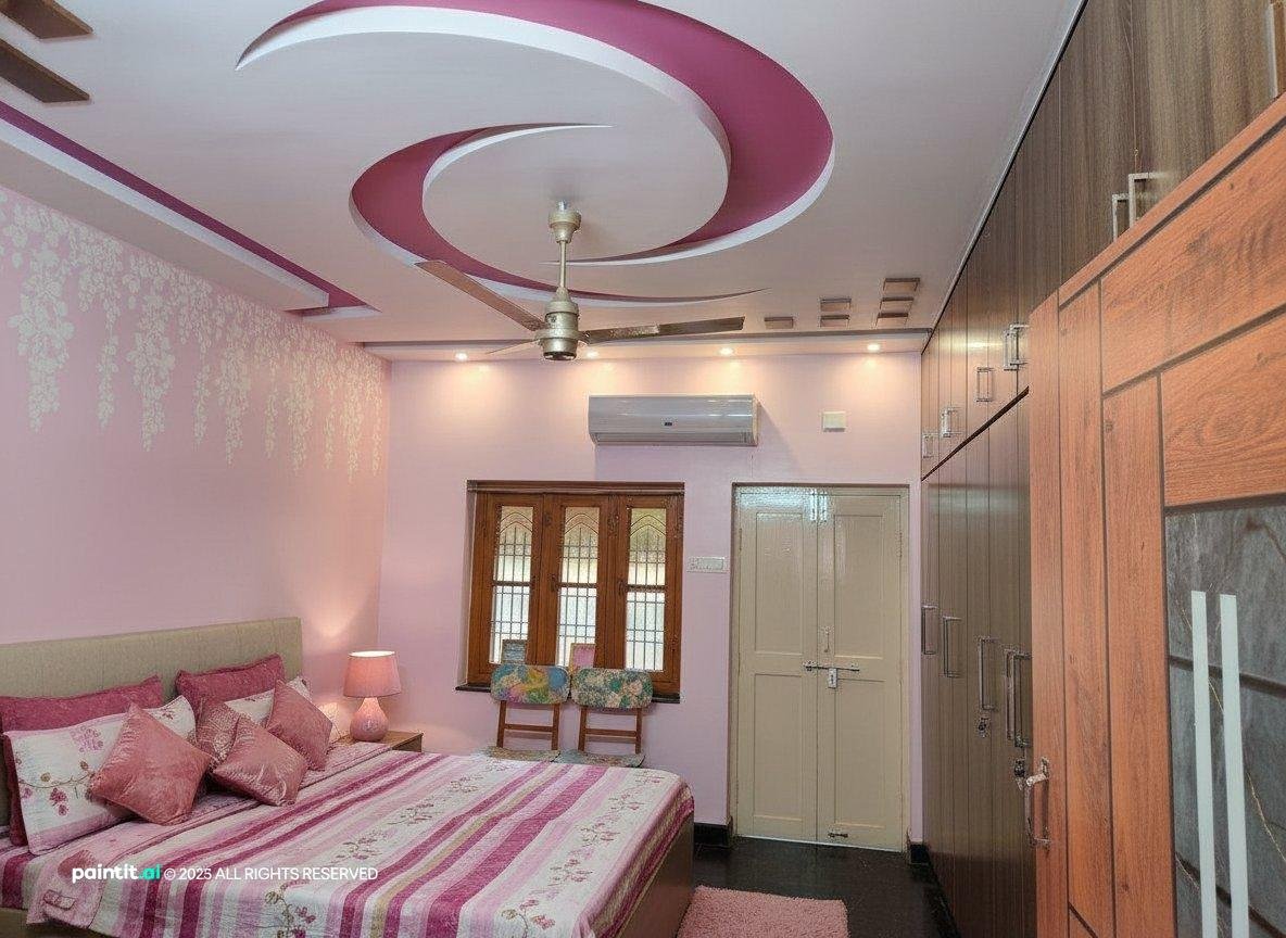 Light Pink Living Room - Design Inspiration | Paintit.ai - 35