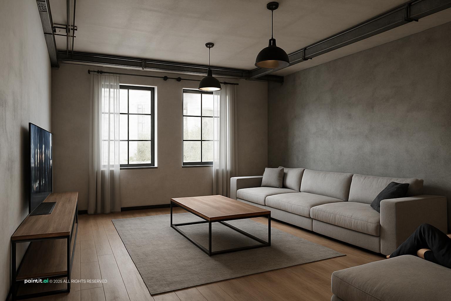 Cozy Moody Living Room - Design Inspiration | Paintit.ai - 20