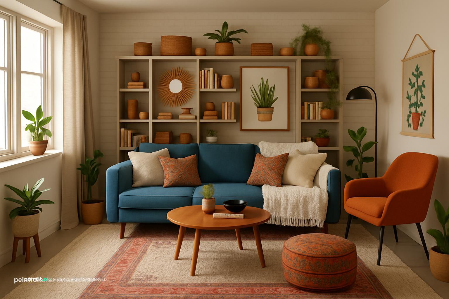 Nautical Theme Living Room: Coastal Decor Inspiration | Paintit.ai - 7