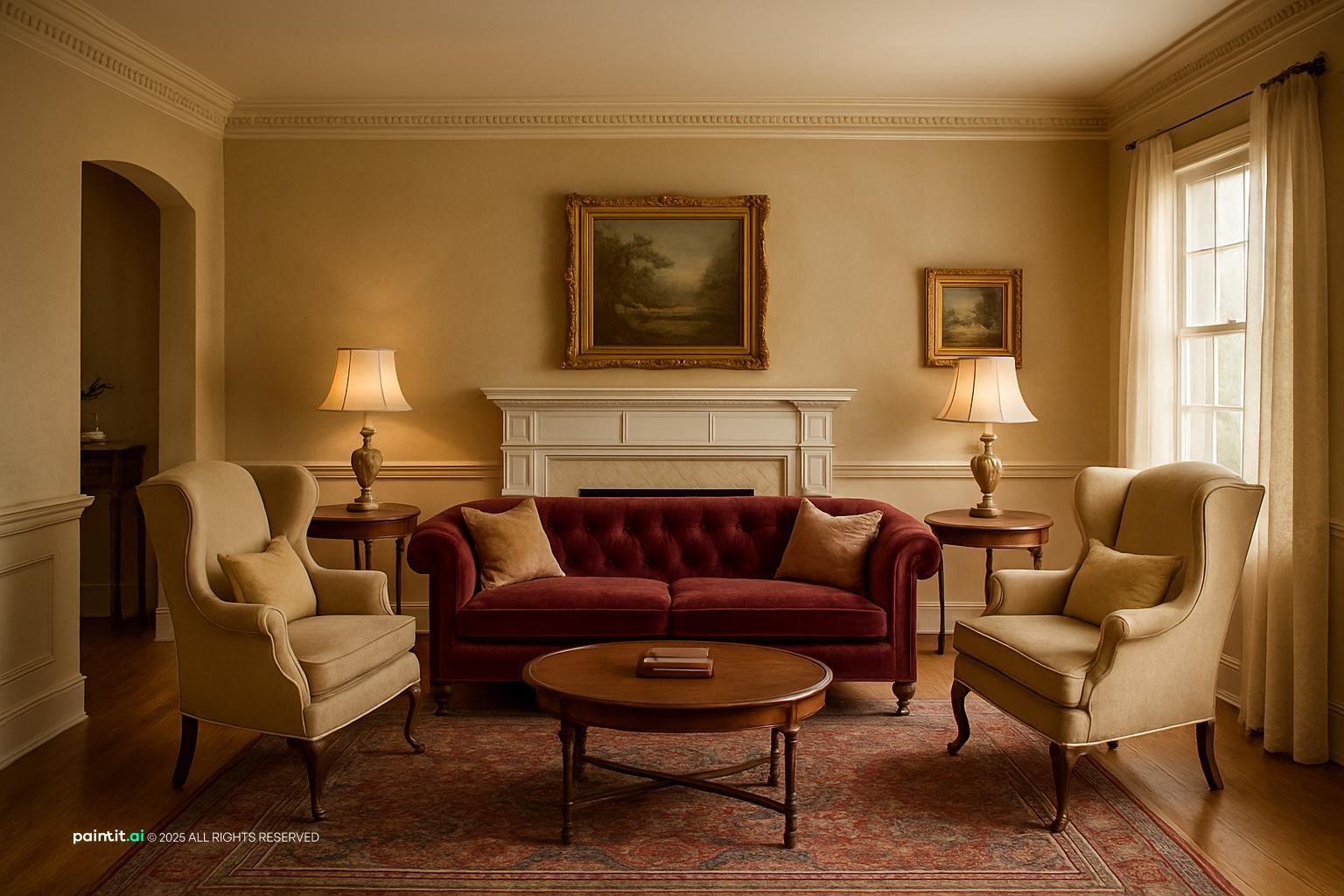 Small Vintage Living Room Ideas - Chic Design Inspiration | Paintit.ai - 14