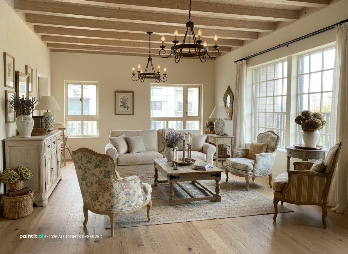 Old Rustic Old Vintage Living Room: Design Inspiration | Paintit.ai - 32
