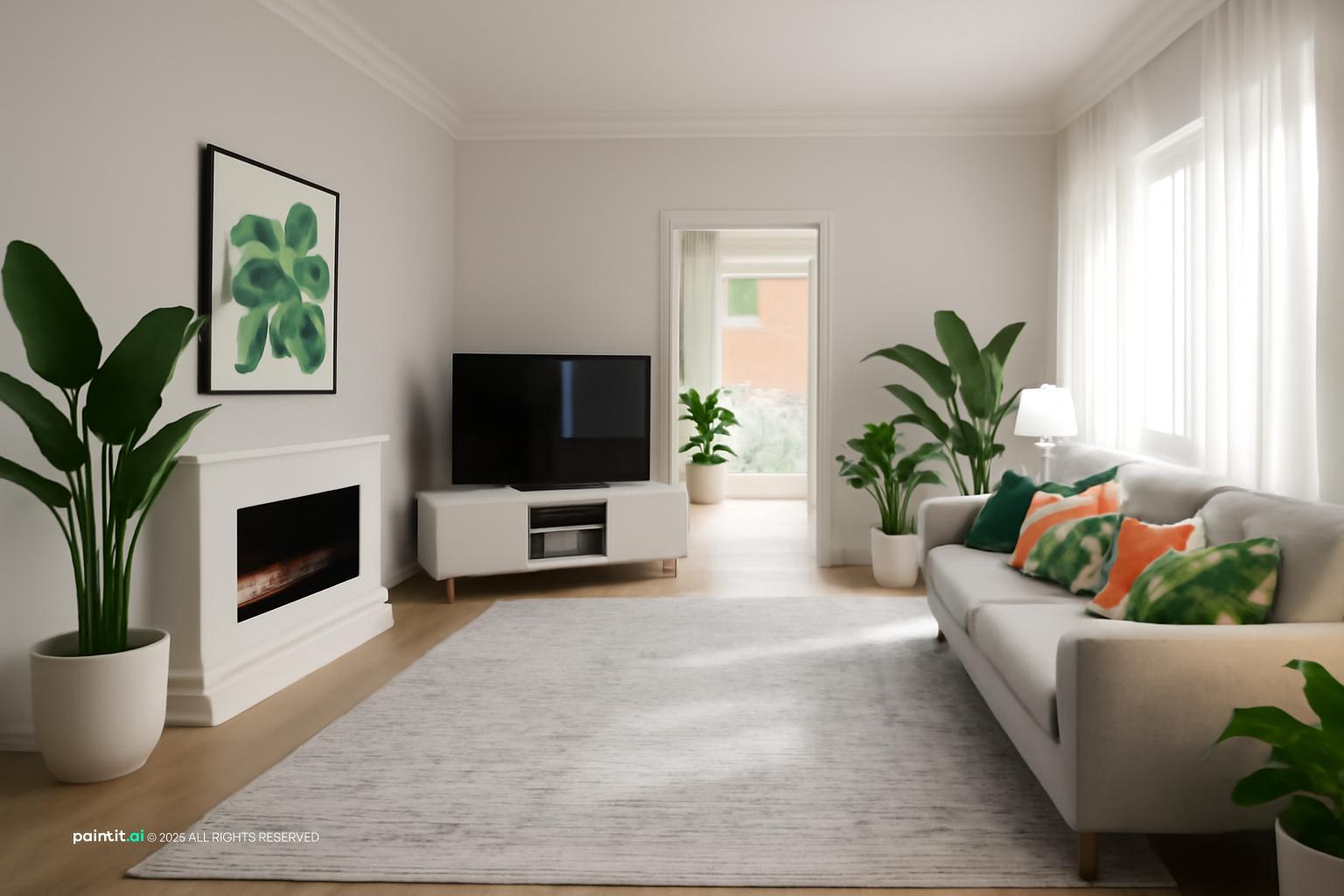 Zen Garden Living Room - Serene Interior Design | Paintit.ai - 16
