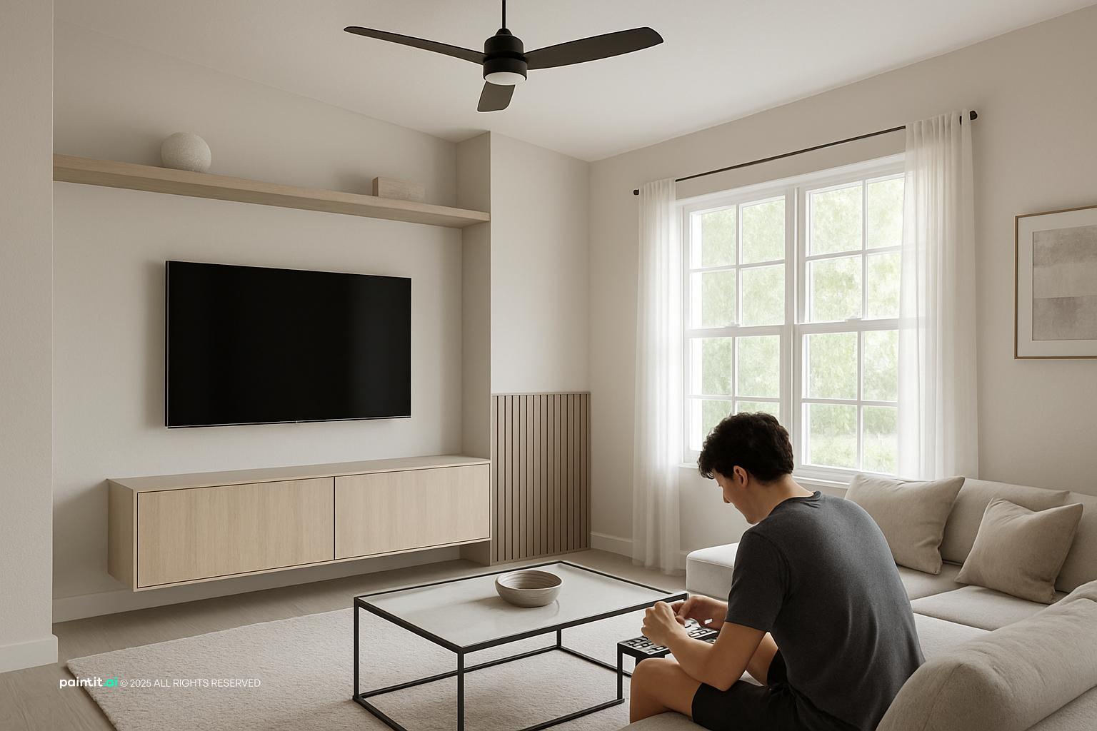 White Small Living Room Ideas - Design Inspiration | Paintit.ai - 22