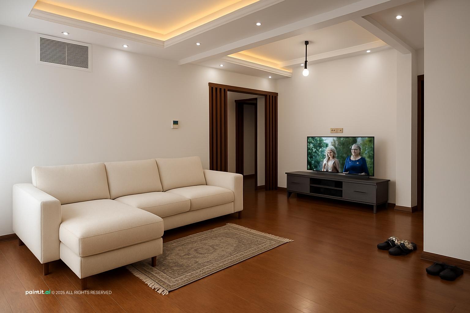 White Oak Living Room - Design Inspiration | Paintit.ai - 3