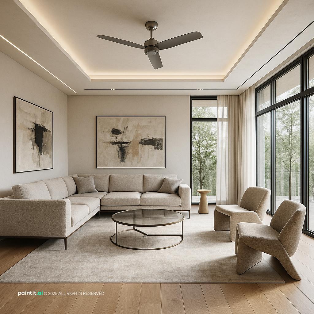 Contemporary Living Room Design of 2025 staging a living room