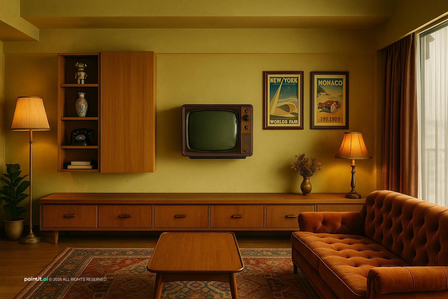 Green and Gold Living Room: Design Ideas | Paintit.ai - 19