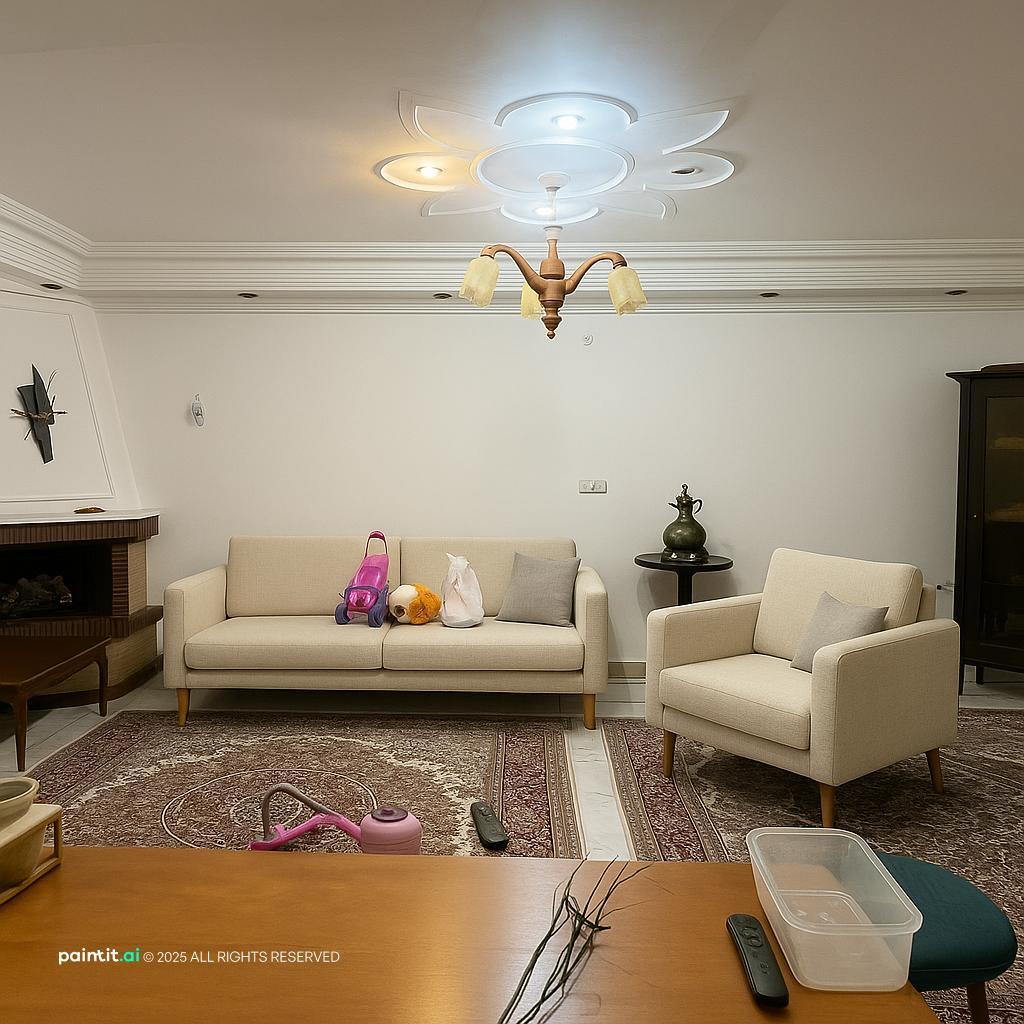 Rustic Scandinavian Living Room - Design Concepts | Paintit.ai - 19