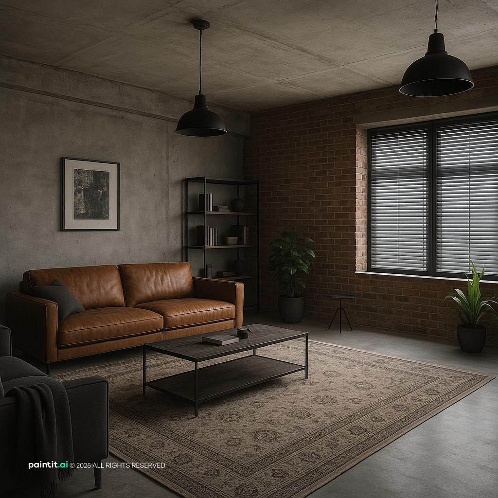 Dark Moody Living Room - Design Ideas | Paintit.ai - 24