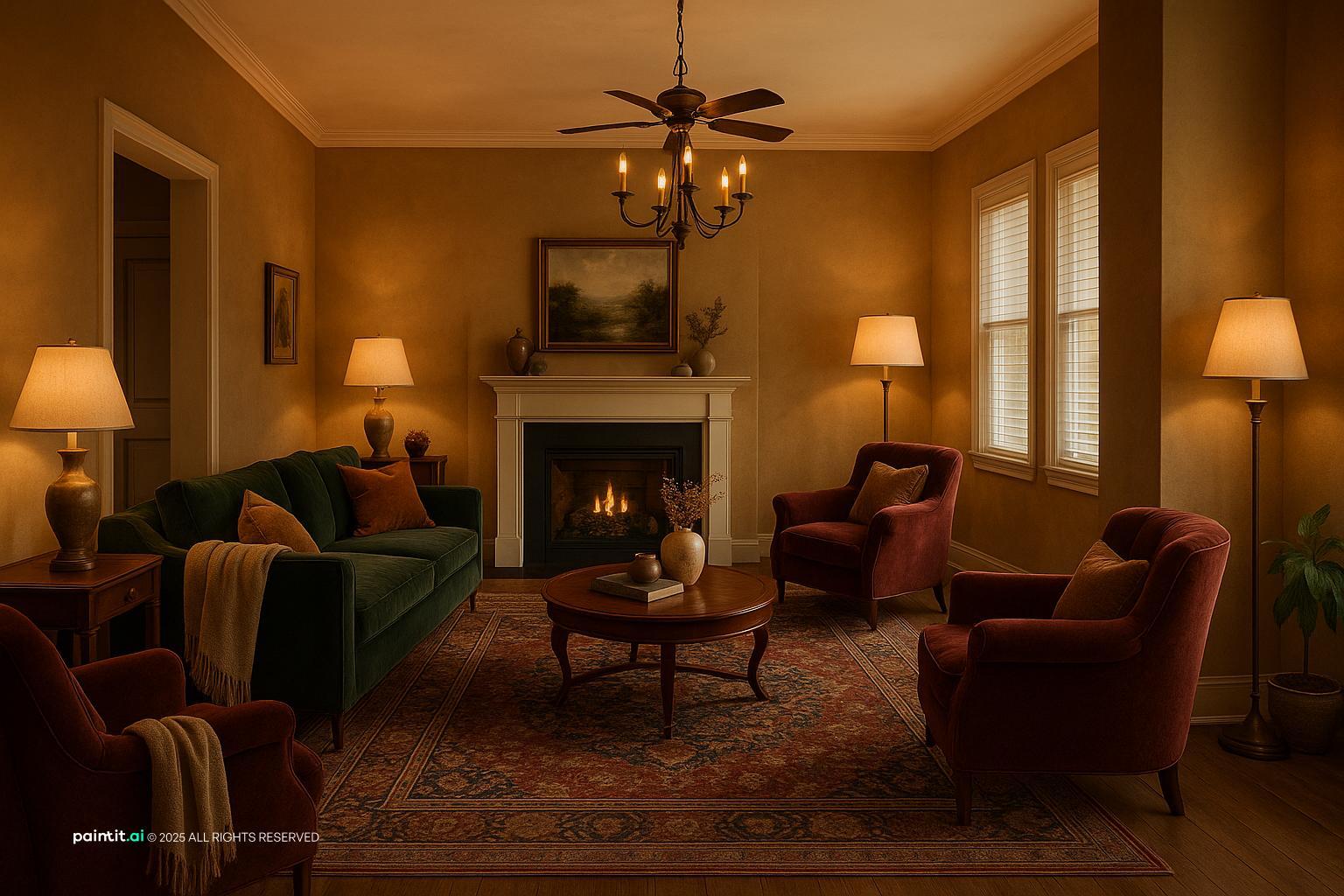 Colonial Living Room - Interior Ideas | Paintit.ai - 18