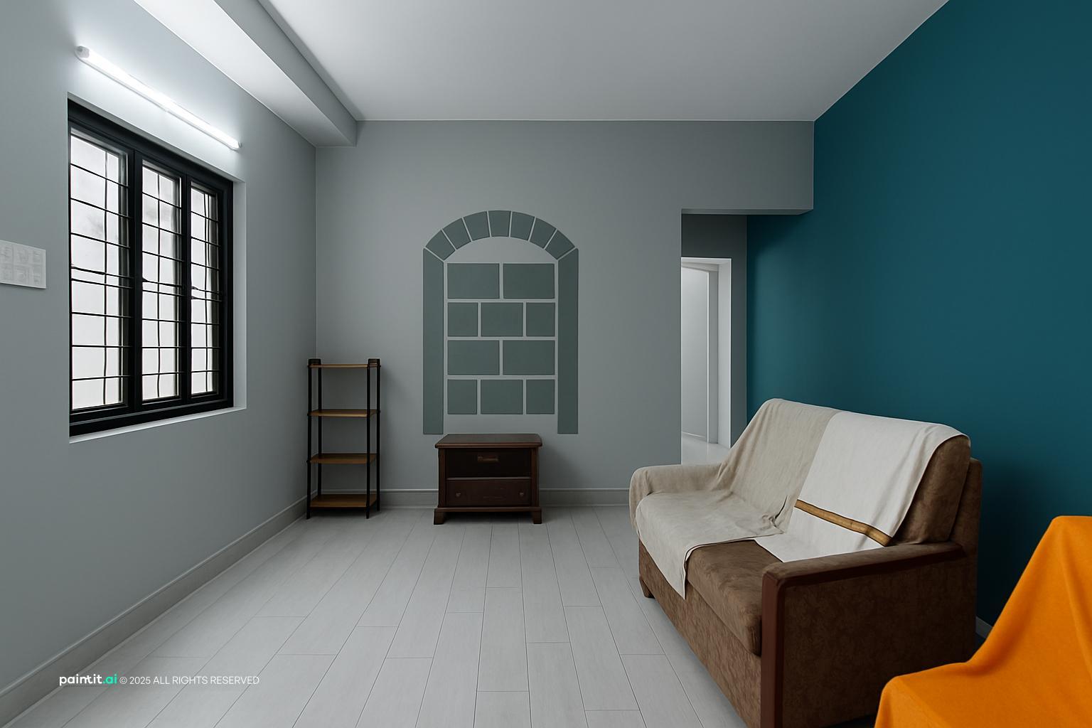 Blue and Green Living Room: Design Ideas | Paintit.ai - 4