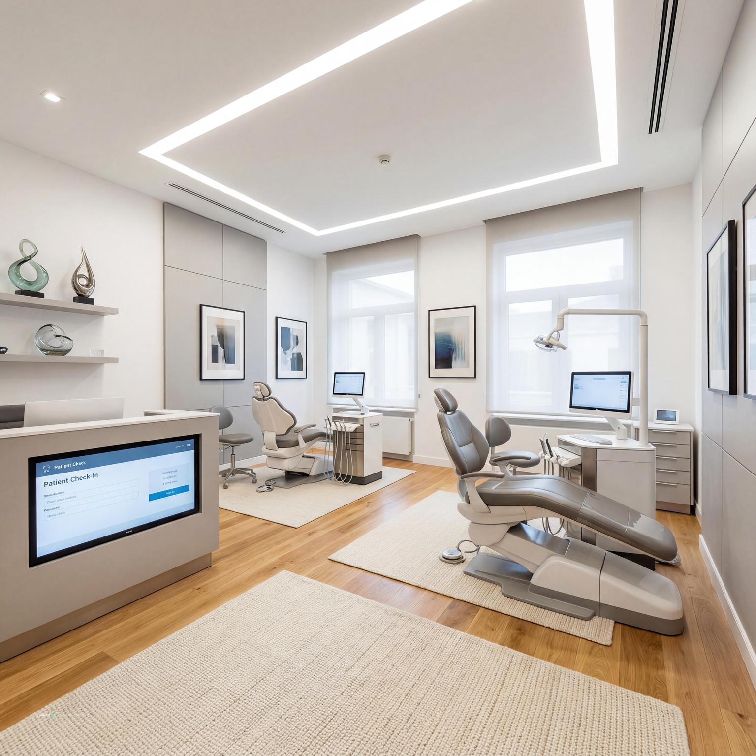 Pharmacy Interior with acoustic wall panels and wall molding