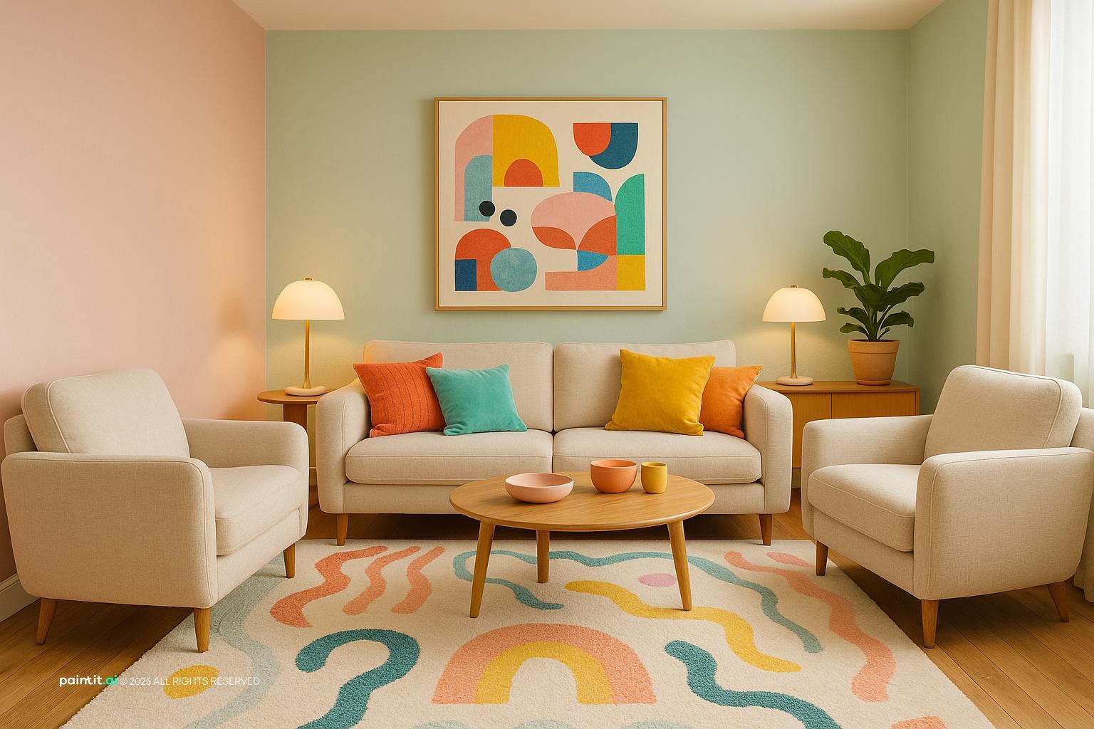 Cute Pink Living Room: Charming Decor Ideas | Paintit.ai - 26