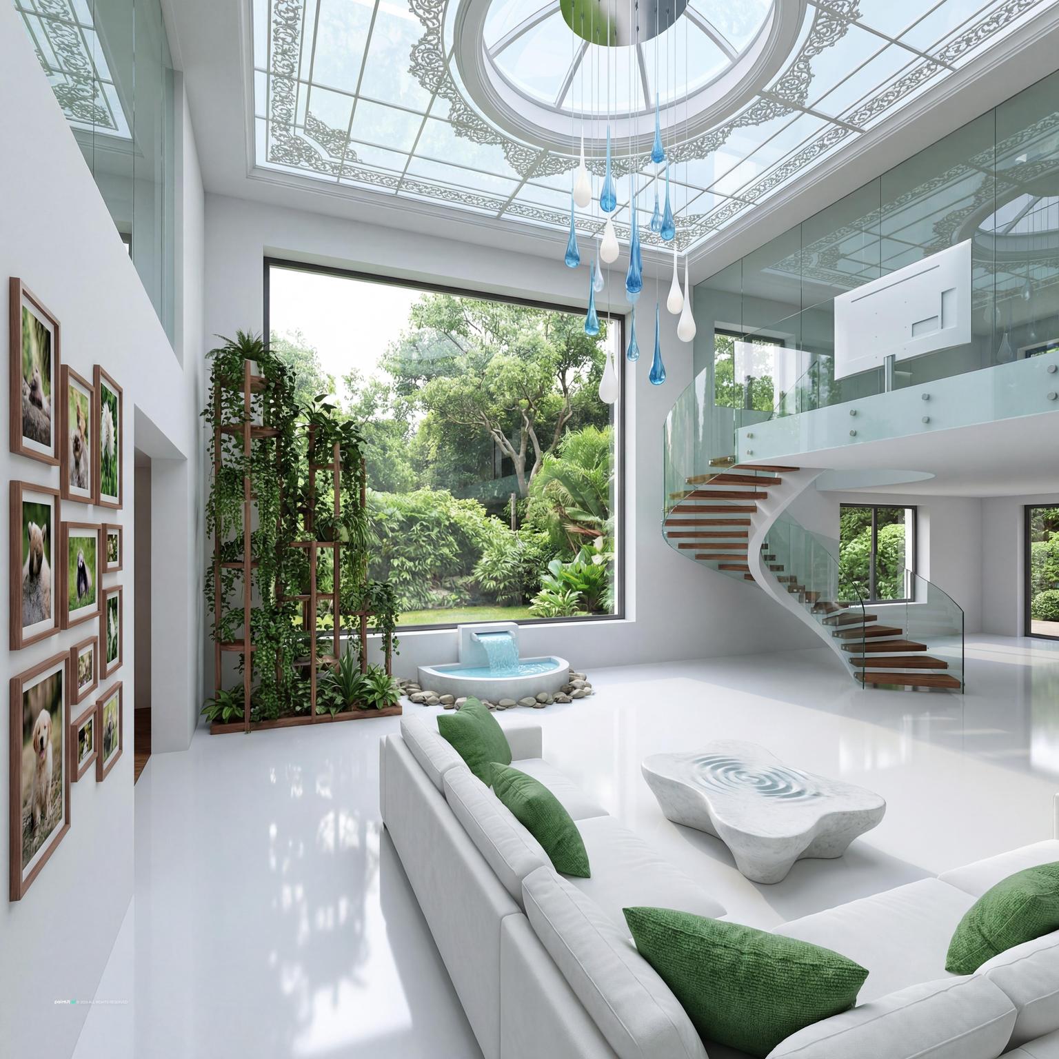 Luxurious modern living room design, featuring sleek lines, premium materials, and sophisticated decor for ultimate luxury.