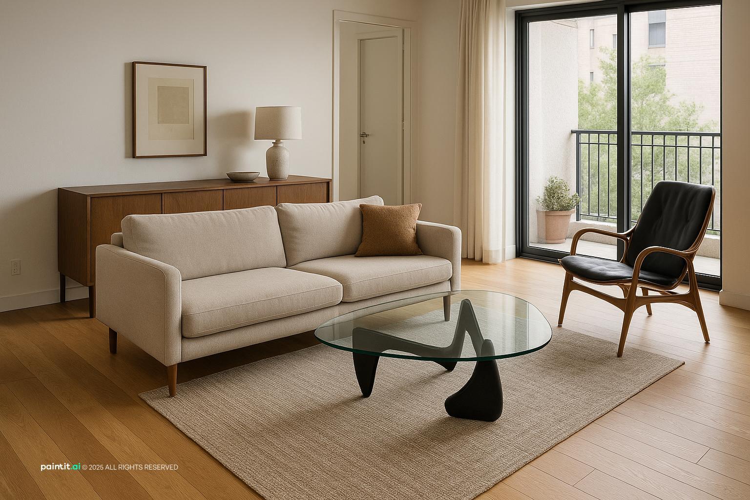 Living Room Layout Ideas with Clear Furniture Layout and Zoned Seating View 4 showing clear furniture layout, zoned seating for Living Room Layout Ideas.