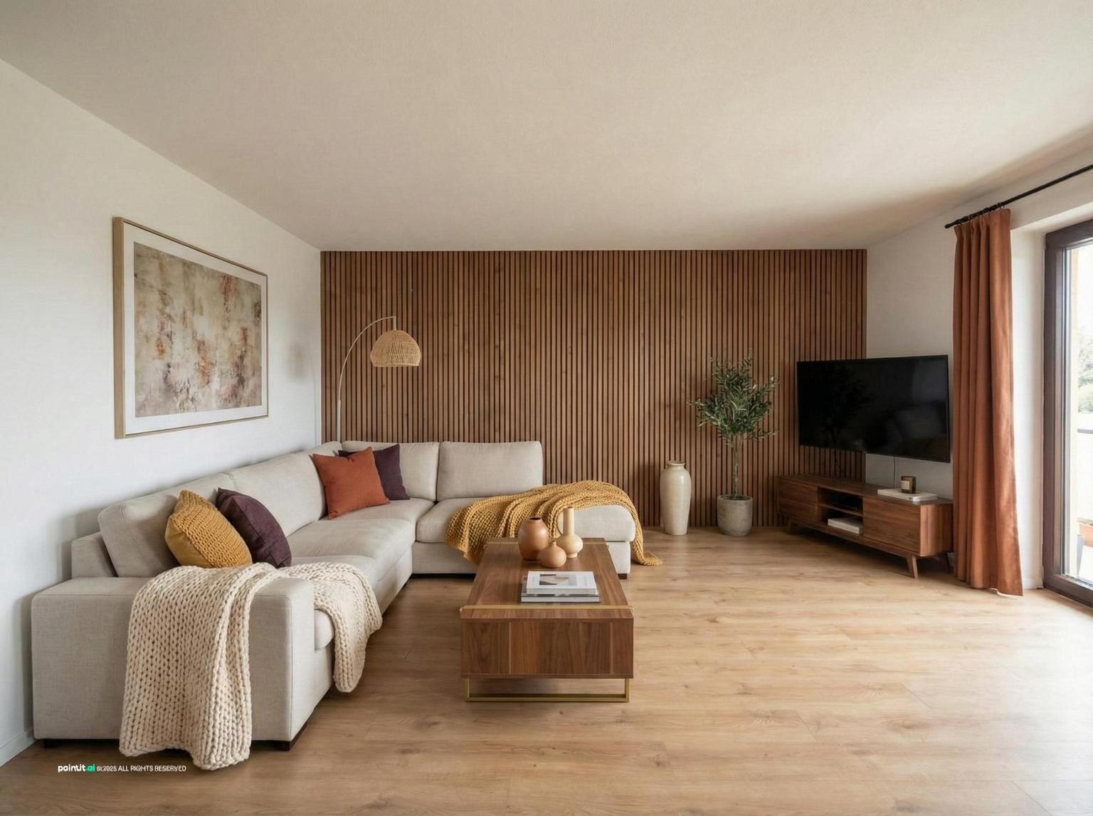 70s Orange Living Room - Design Inspiration | Paintit.ai - 15