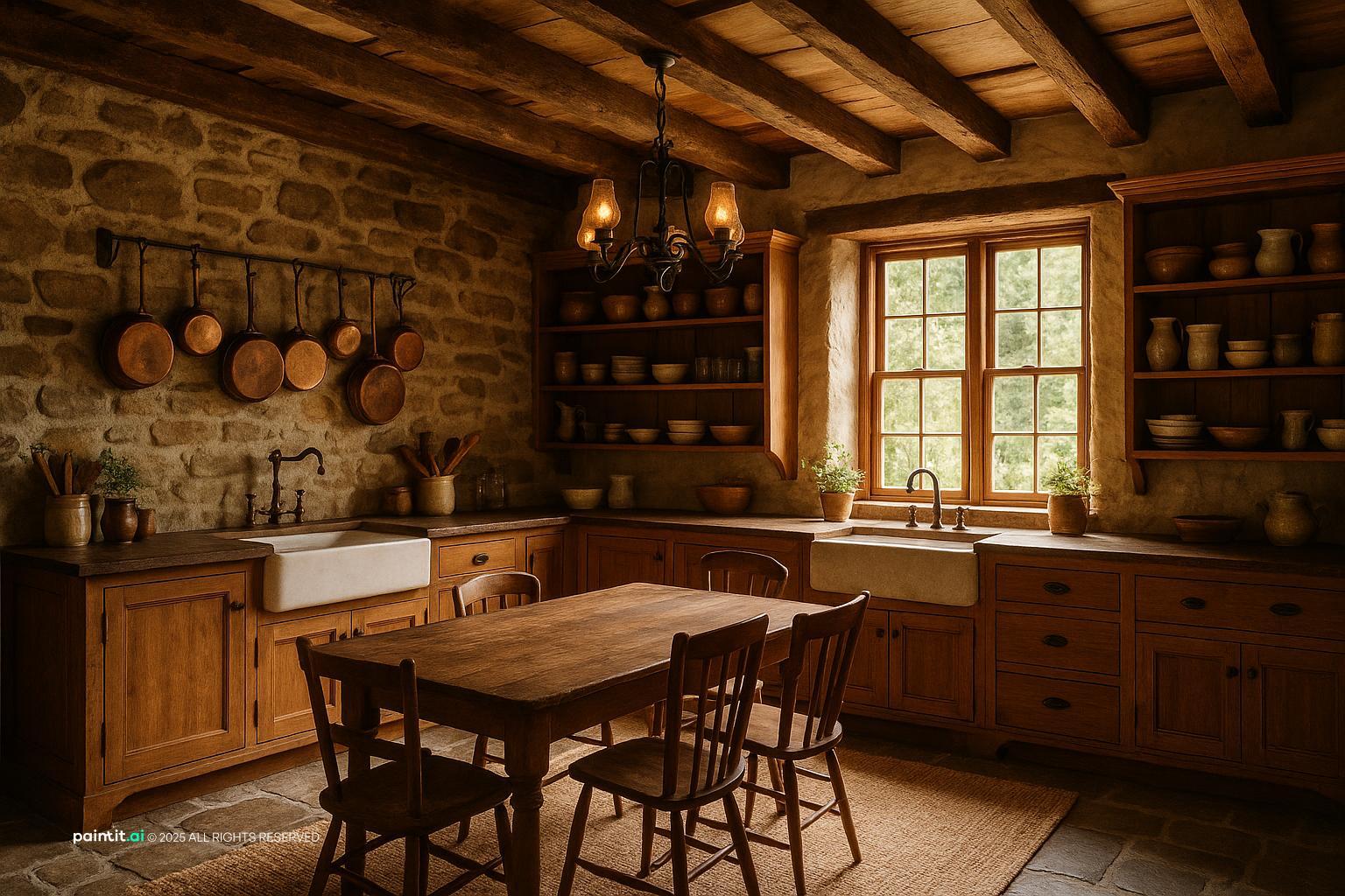 Open Shelving Reading Corner for Country Style Interior Design Characteristics