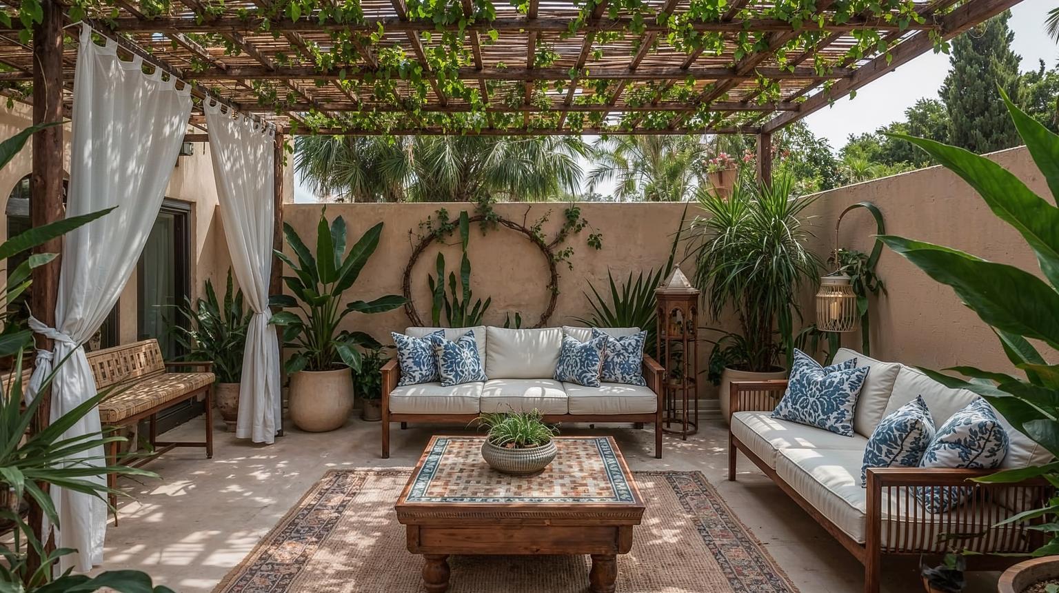 Moroccan Terrace Magic: Plants, Shade, and Oasis Vibes