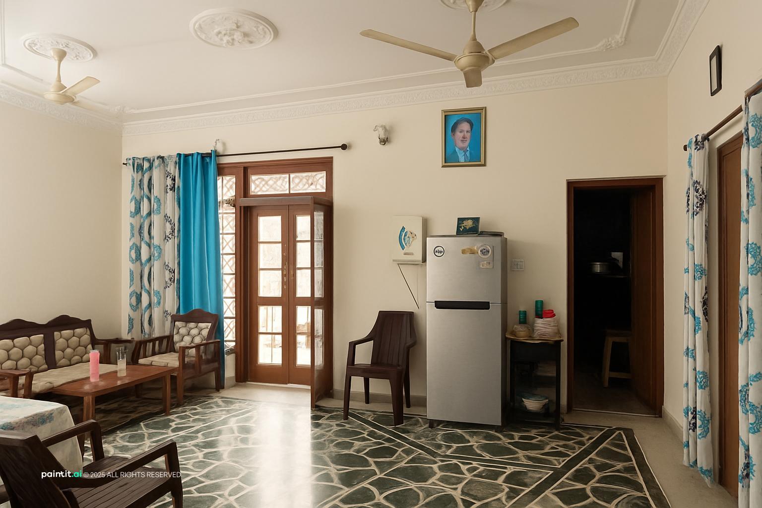 White Wainscoting Living Room - Design Inspiration | Paintit.ai - 16