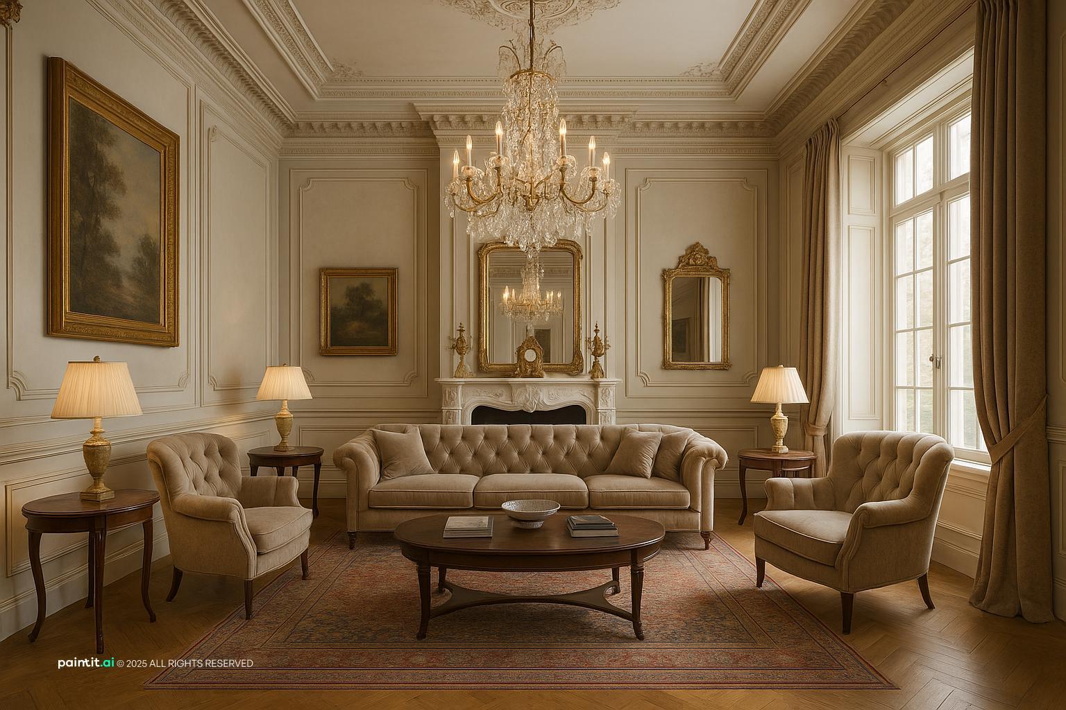 Warm Beige Living Room Ideas - Elegant Design Concepts | Paintit.ai - 13