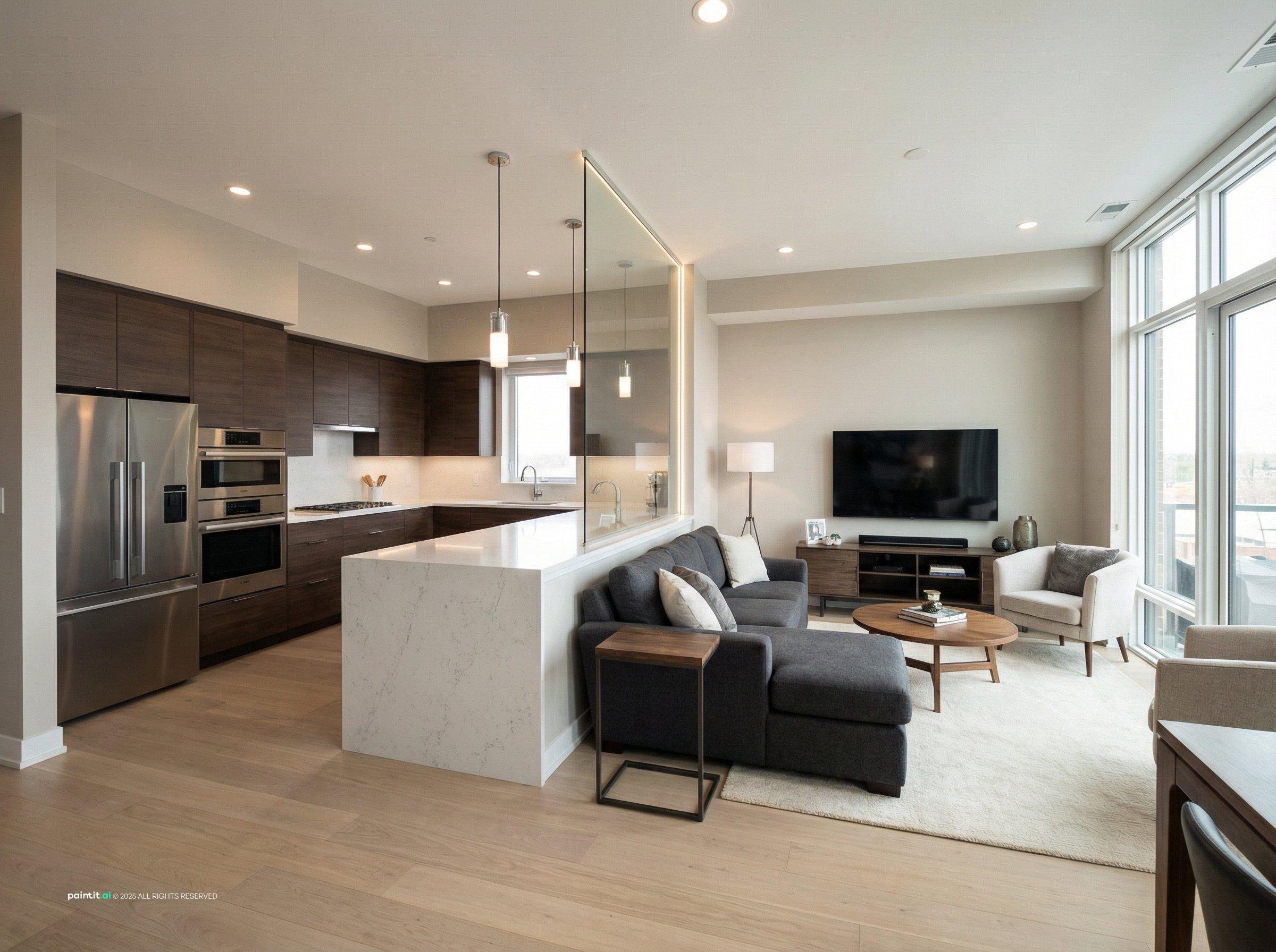 Kitchen and Living Room Ideas - Design Inspiration | Paintit.ai - 19