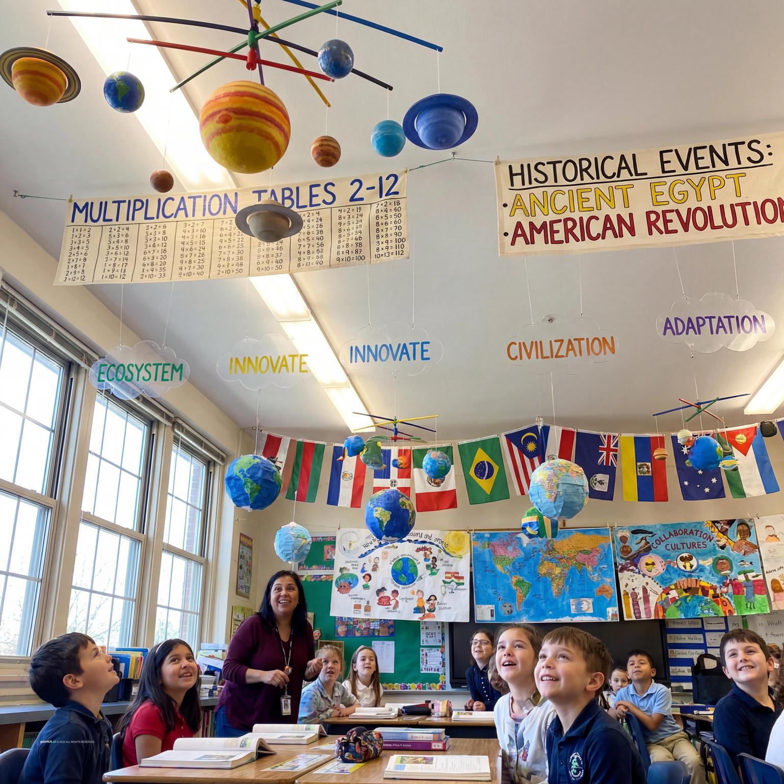 Preschool classroom interior design