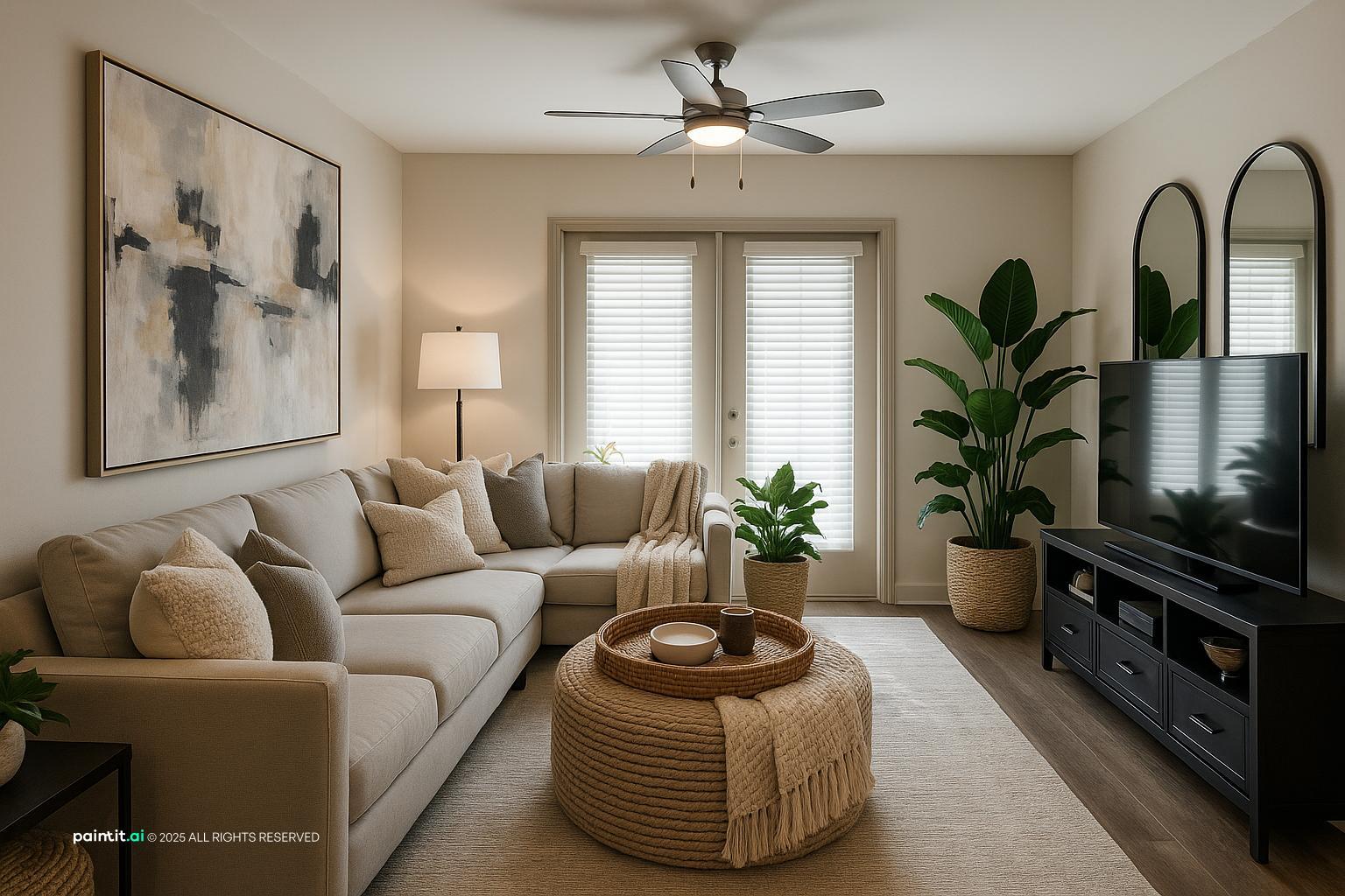 Biophilic Living Room: Nature-Inspired Design | Paintit.ai - 32