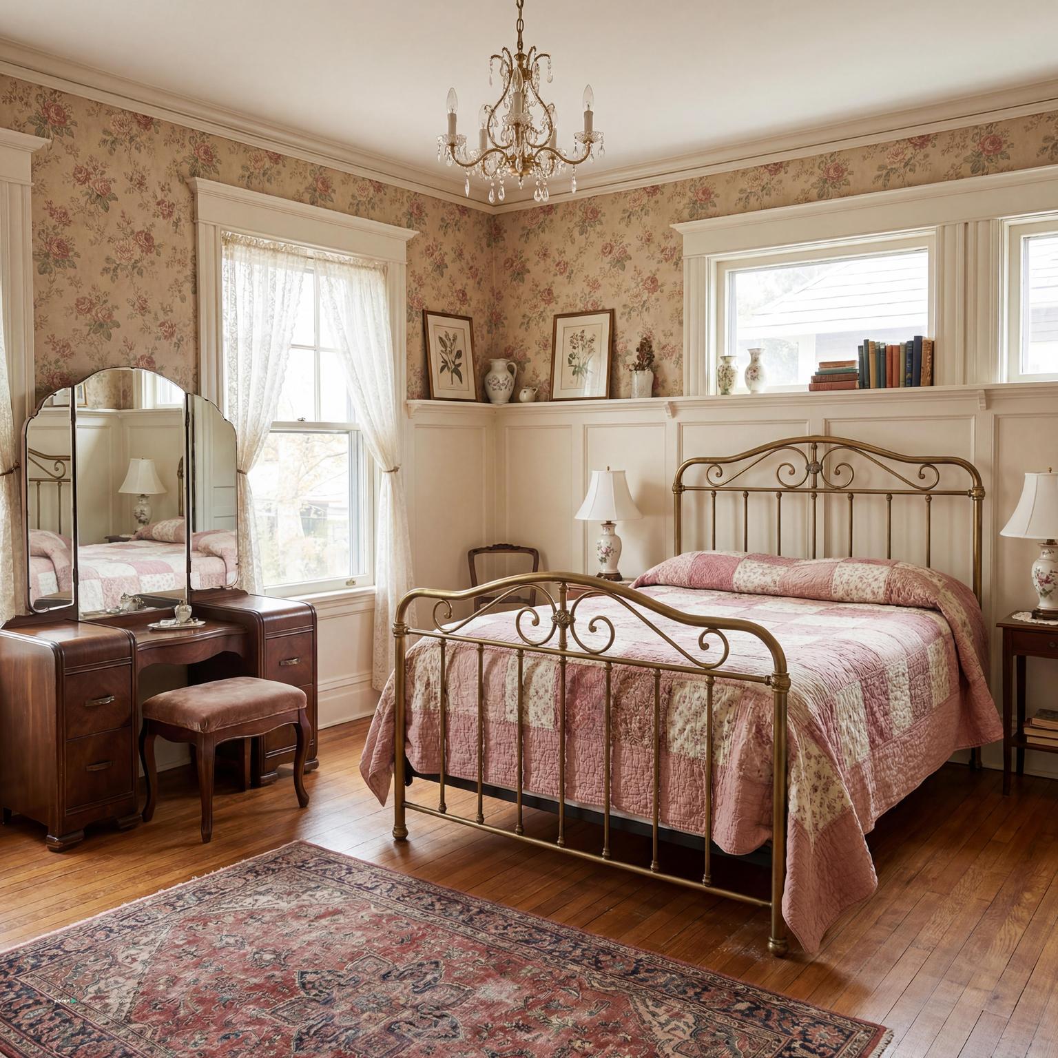 Art Deco Bedroom for 1920 Interior Design Style