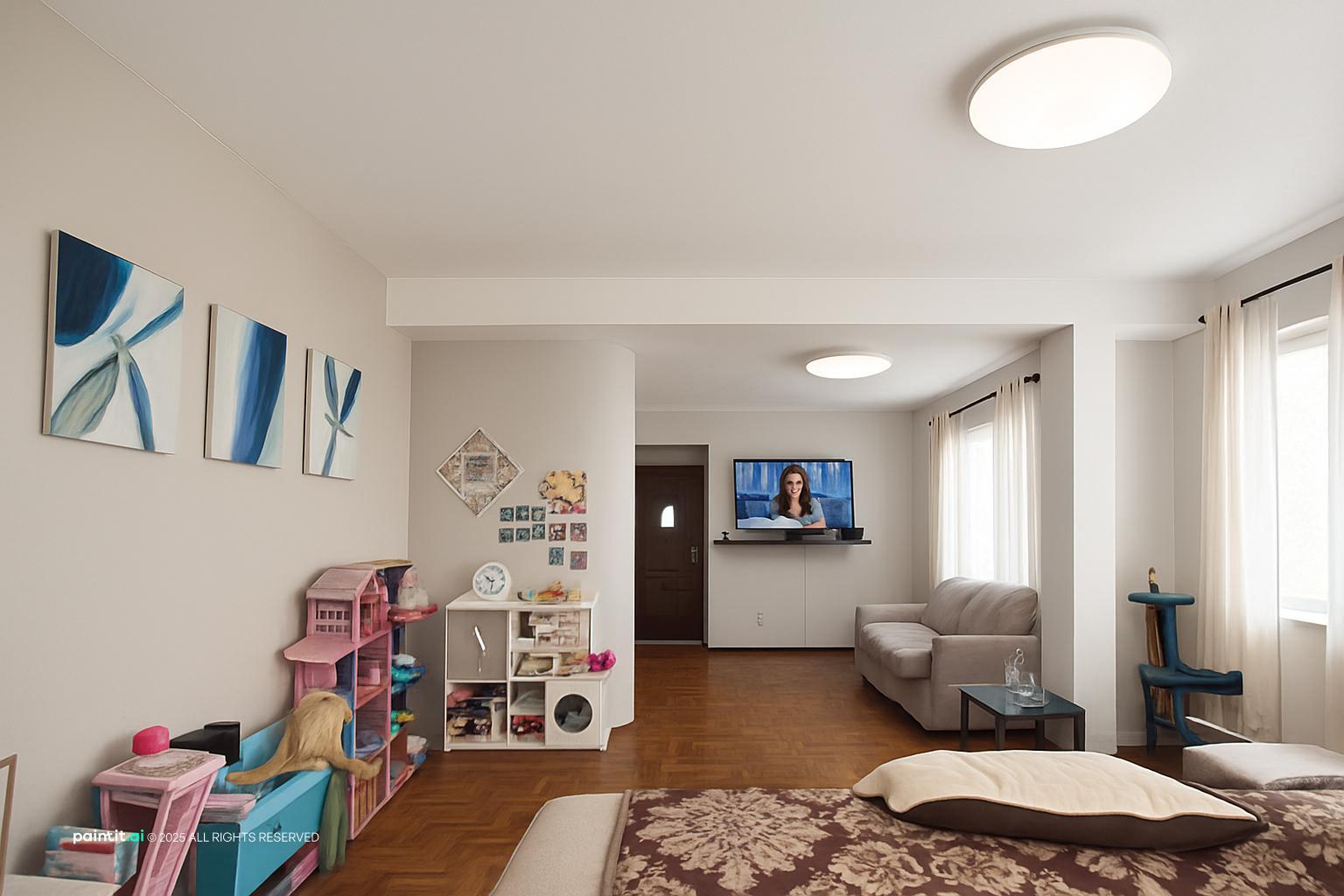 Yellow and White Living Room - Chic Interior Design Guide | Paintit.ai - 16