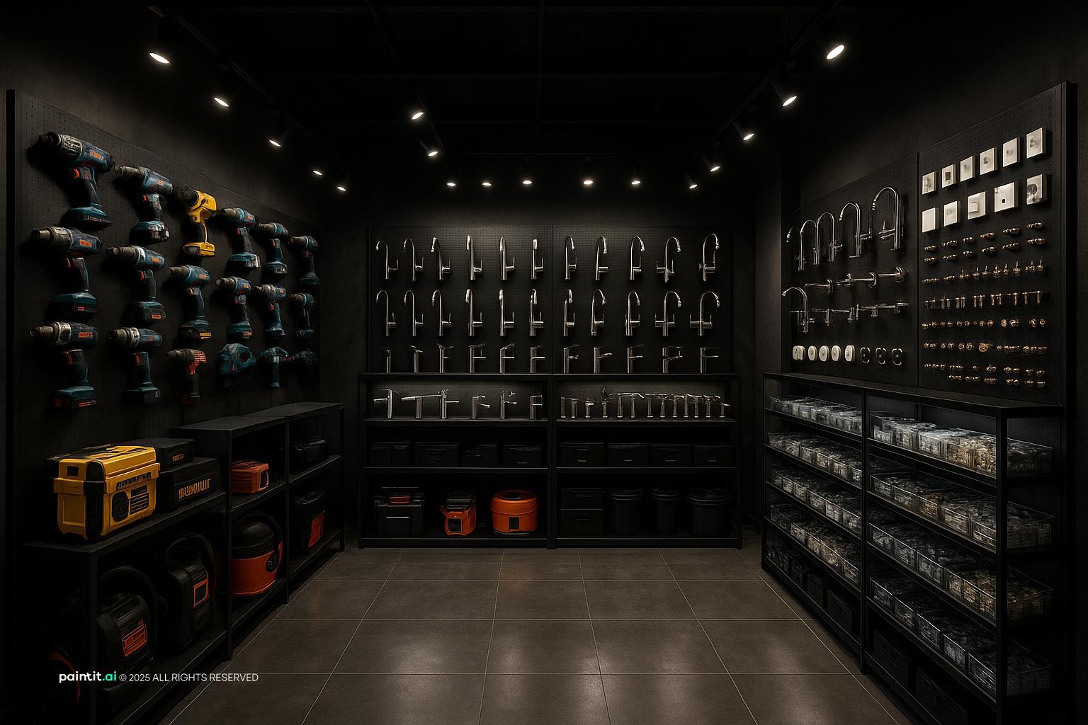 Small hardware shop interior design 3