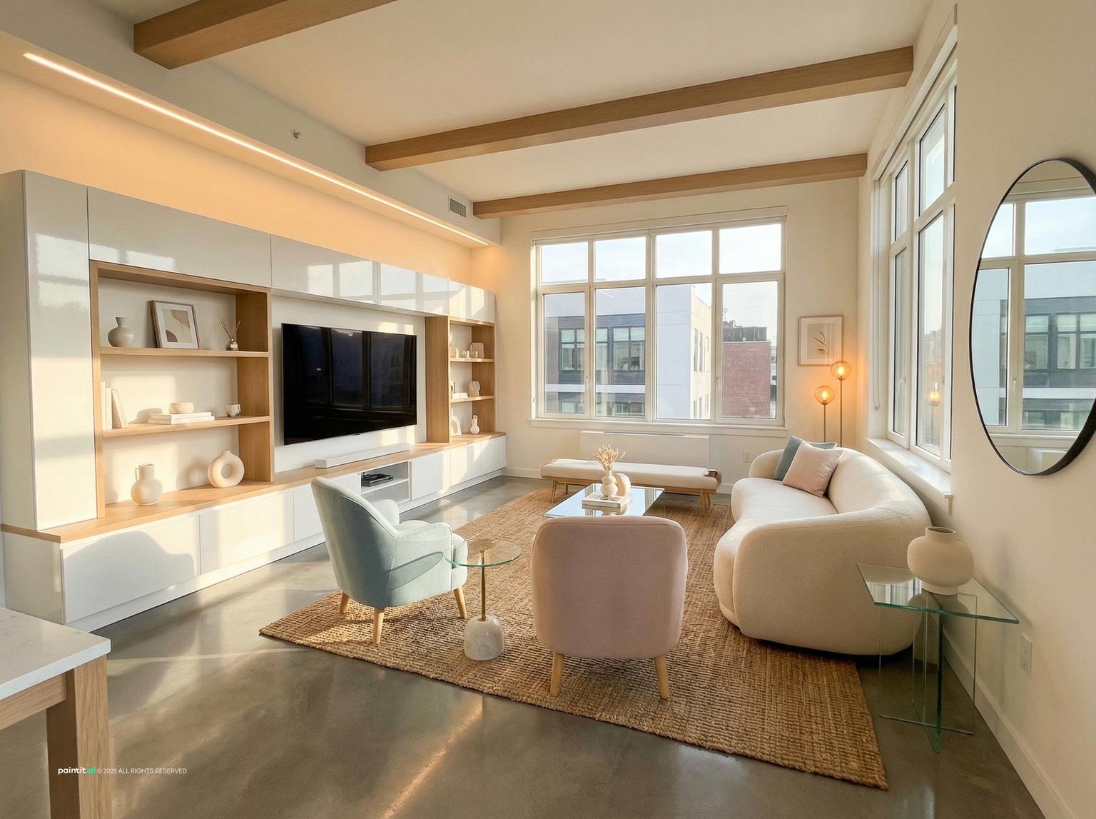 Loft Living Room Ideas - Design Inspiration | Paintit.ai - 23