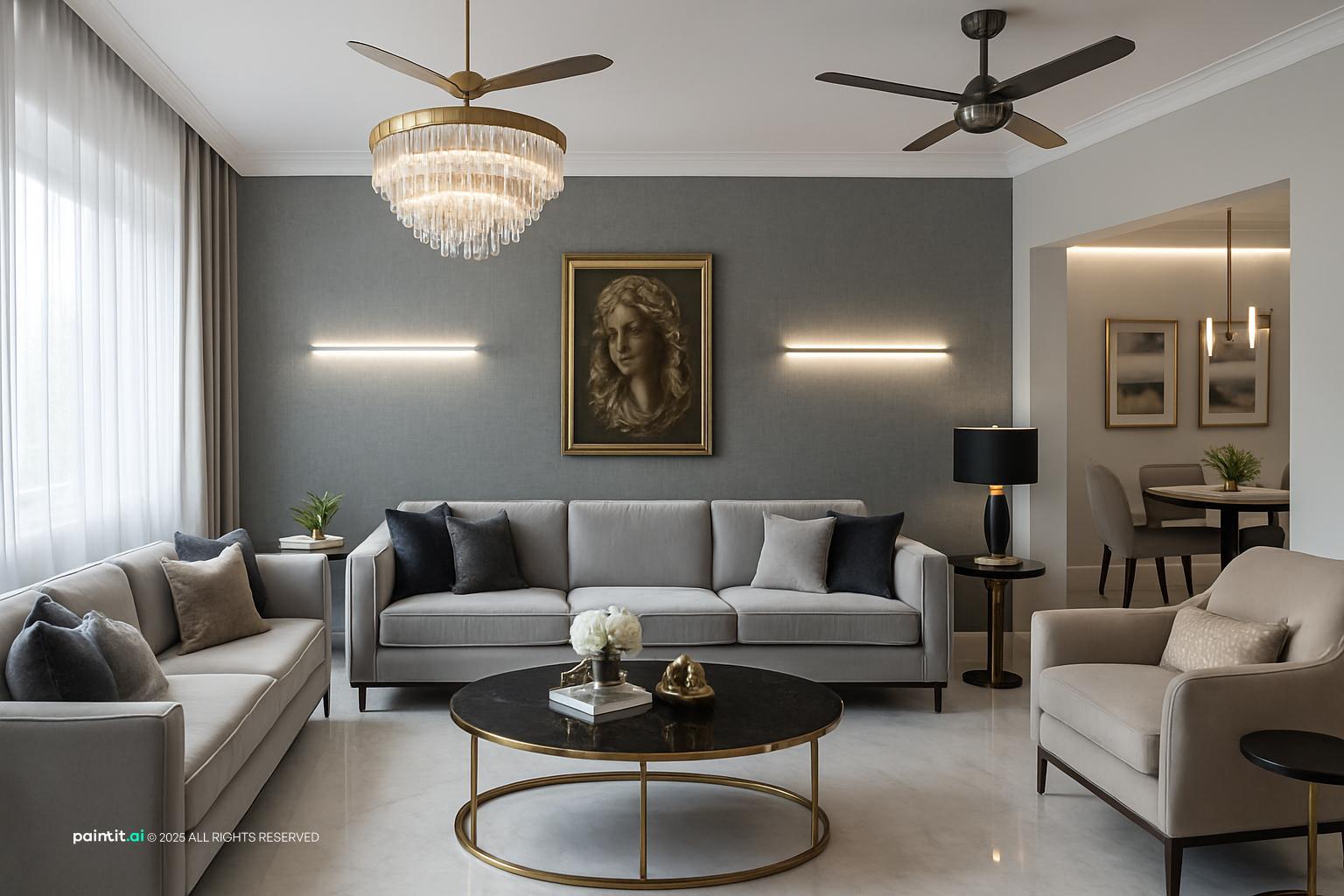 Rich Luxury Living Room: Elegant Interior Styles | Paintit.ai - 30