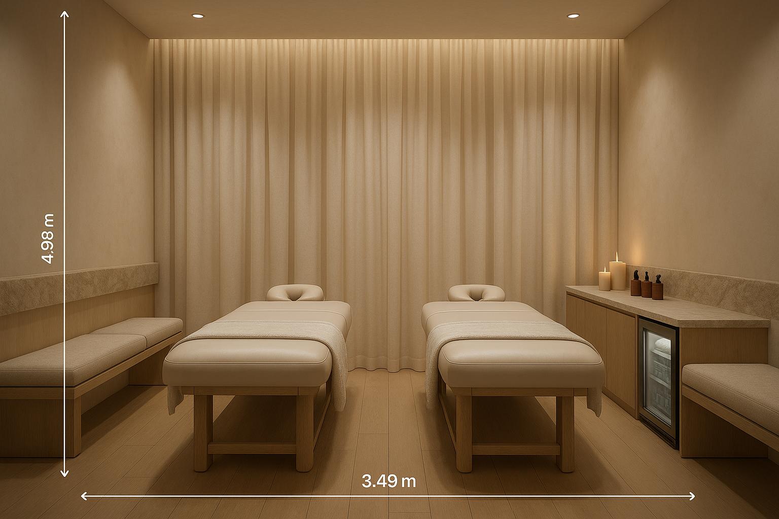 Med Spa with statement wall art and framed artwork