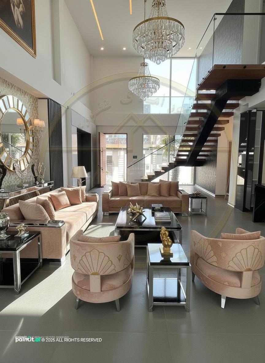 1920s Art Deco Living Room: Interior Design Ideas | Paintit.ai - 12