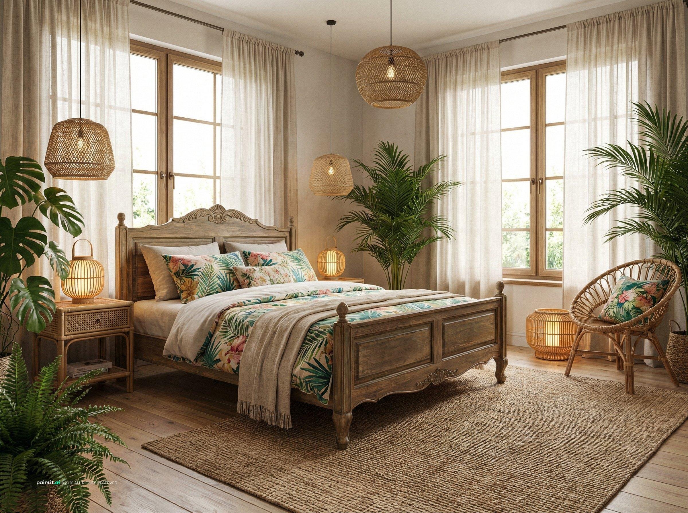 Cuban style interior design visual reference 11: faded colonial colour and patterned tile