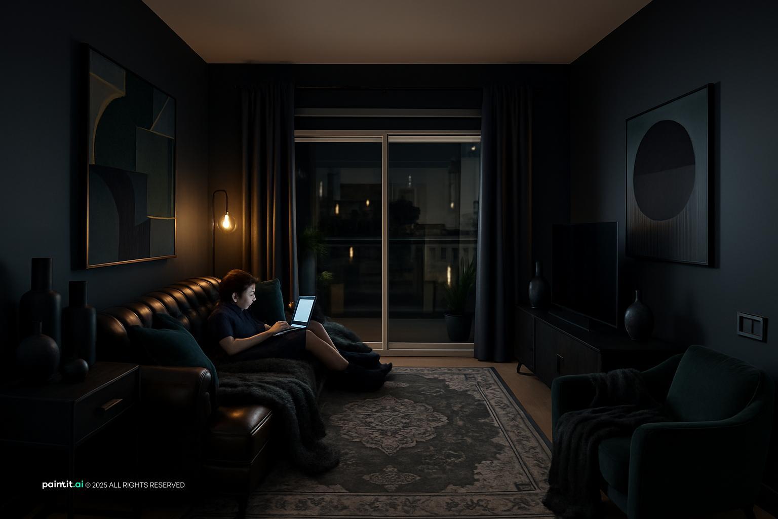 Victorian Dark Green Living Room: Elegant Decor Ideas | Paintit.ai - 8