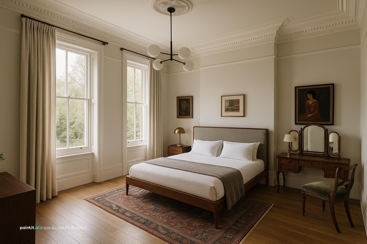 Victorian Bedroom with Classic Detail