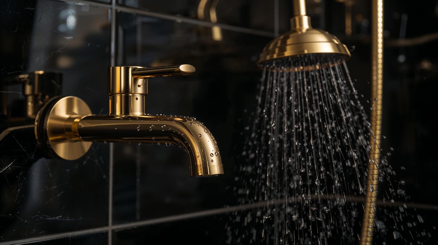 Gold-Plated Faucets and Showerheads