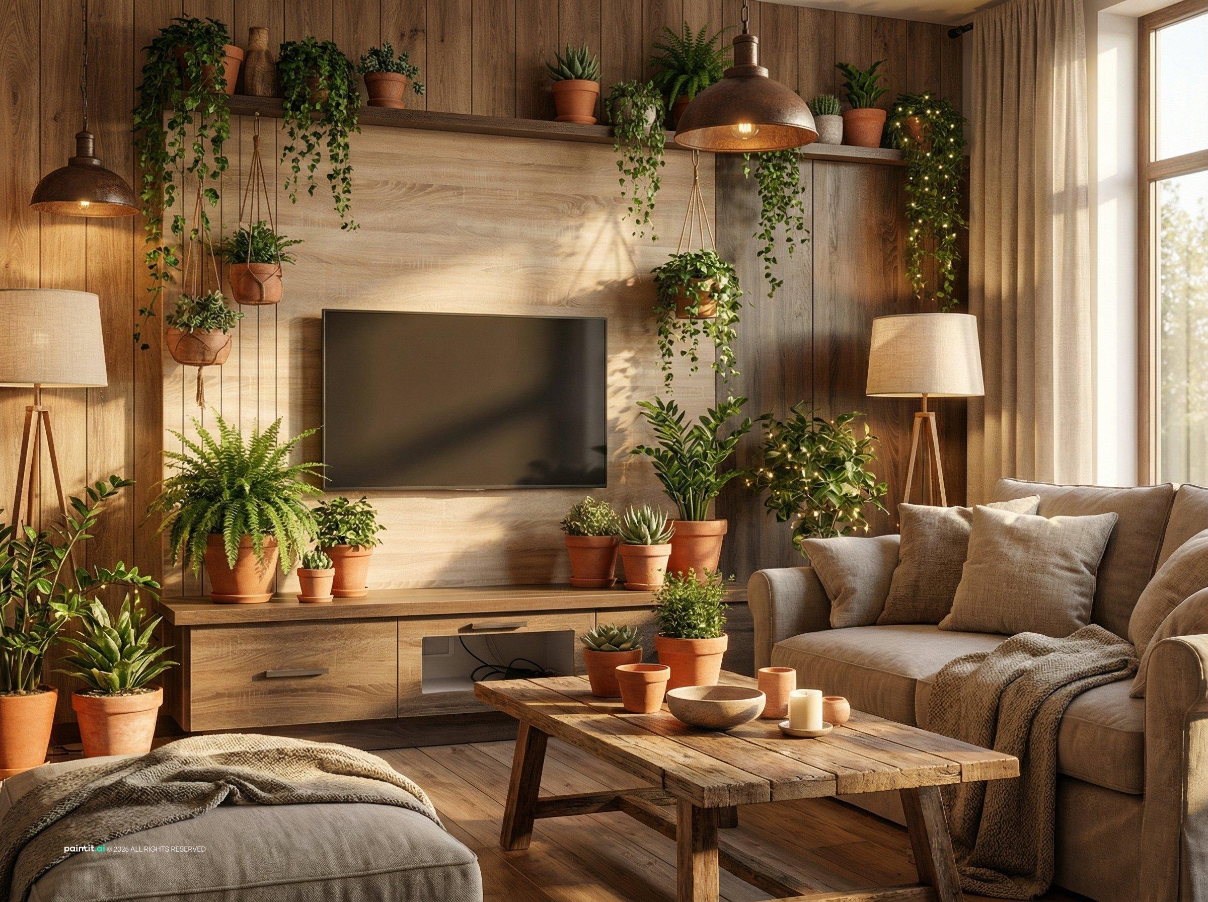 Terracotta Living Room - Warm Design Ideas | Paintit.ai - 11