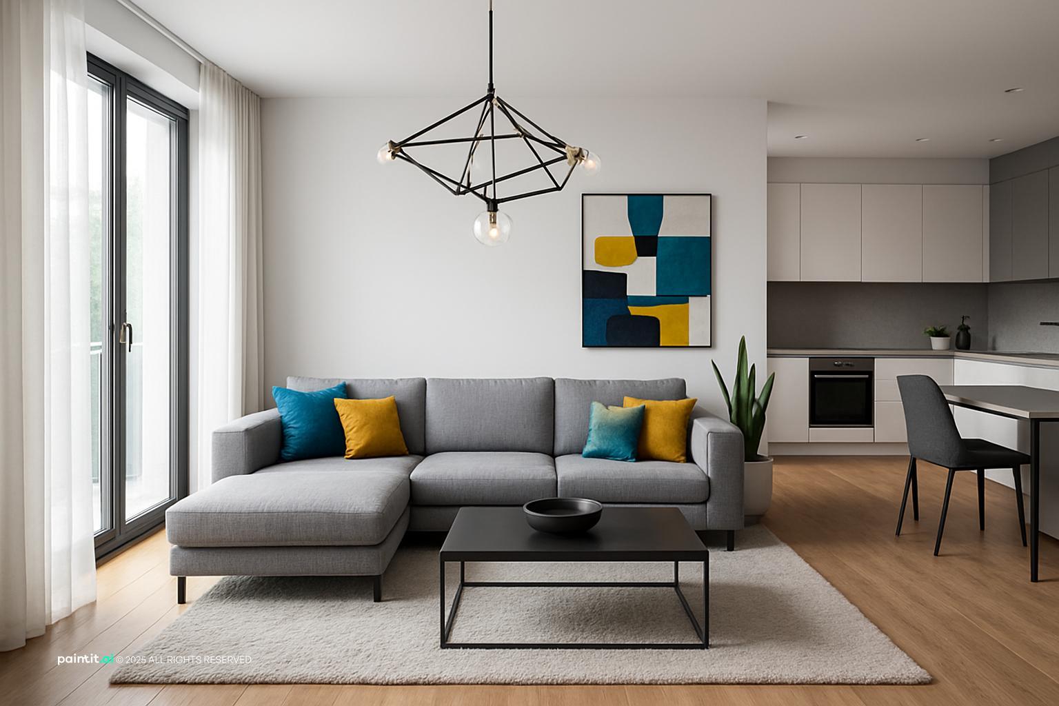 white grey living room ideas with natural textures and a calm living room atmosphere for a calmer living room layout.