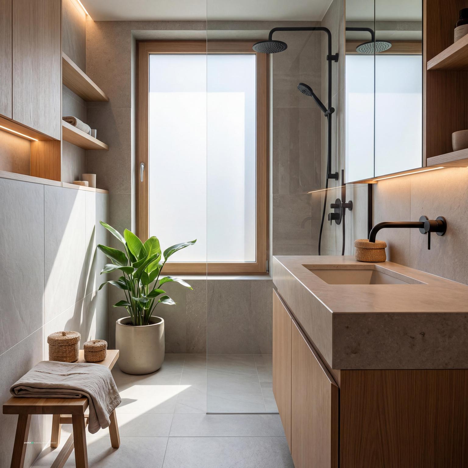 Stunning Japandi Bathroom for Muji Style Interior Design
