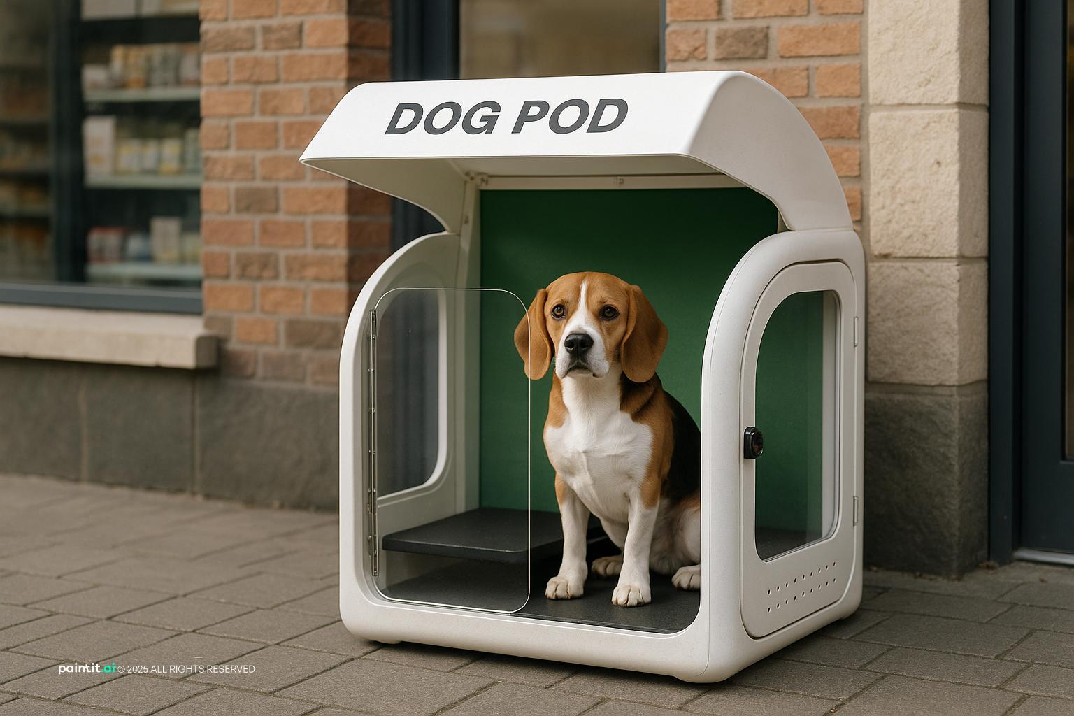 Pet Shop with personalized moodboard and vintage furniture