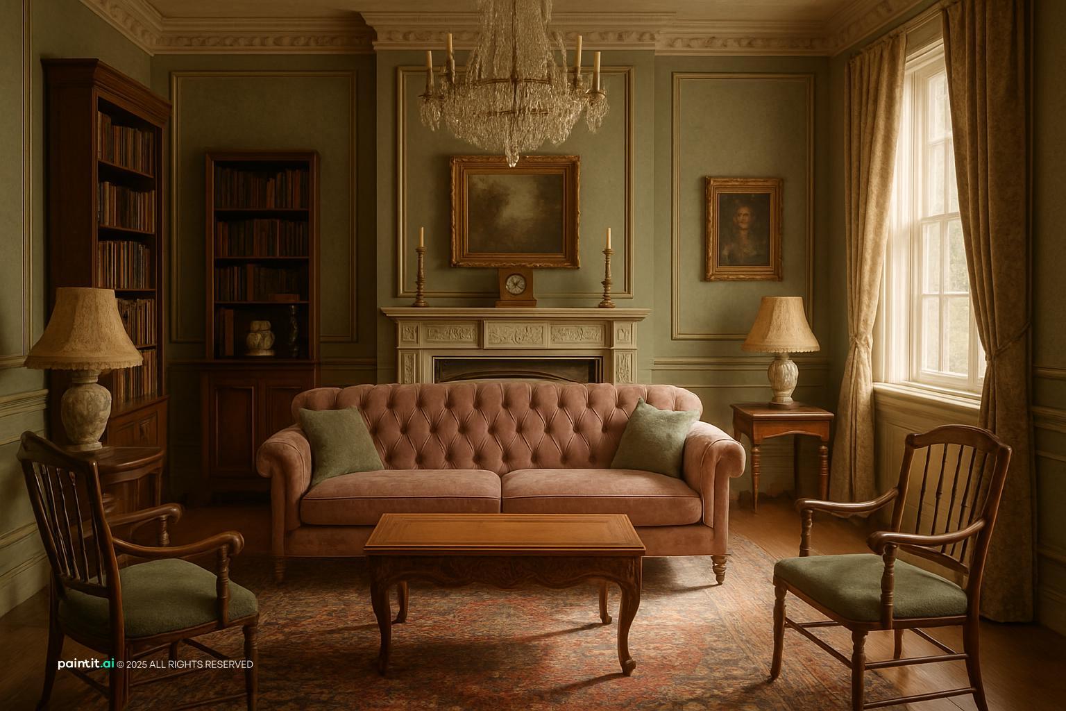 Emerald Green and Gold Living Room Ideas - Elegant Decor Tips | Paintit.ai - 24