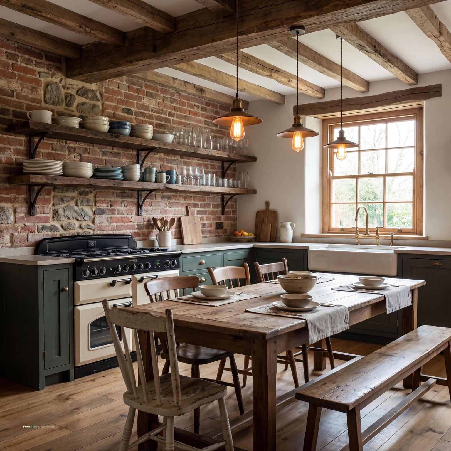 Rustic Farmhouse Kitchen 7 for Country Style Interior Design Characteristics